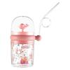 Wal Spritzbecher mit Strohhalm Auslaufsicher Wiederverwendbarer Schnabelbecher für Kinder 260ml Wal Brunnen Becher für Party Schule Strand