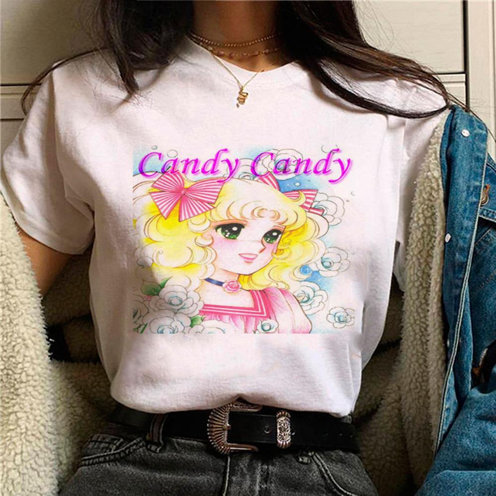 Candy Candy T Shirt Women Streetwear Tee Girl Streetwear Clothes