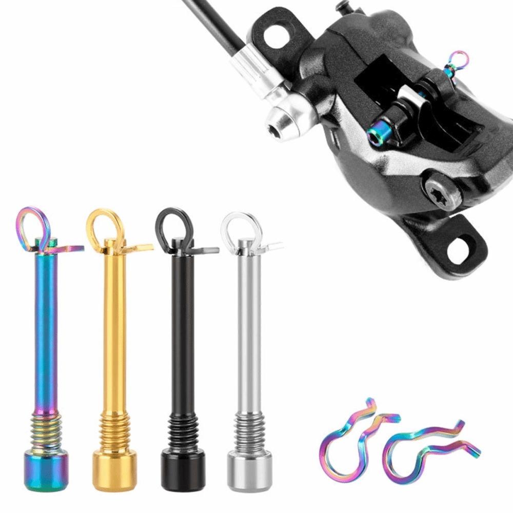 2 Sets Titanium Alloy Disc Brake Caliper Bolts 31mm Length Caliper Screws  for Road Bicycle