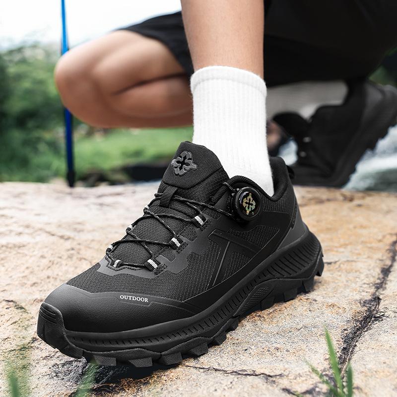 Rotary Deduction High-end Outdoor Breathable Comfortable Shock Shoes Non-slip and Wear-resistant Outdoor Hiking Mountain Cross-country Shoes