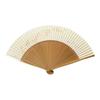 Kyoto-style Fan, Beautifully Decorated with Clematis Flowers, Made In Japan In Kyoto. A Women's Accessory for Traditional Japanese Clothing, Crafted