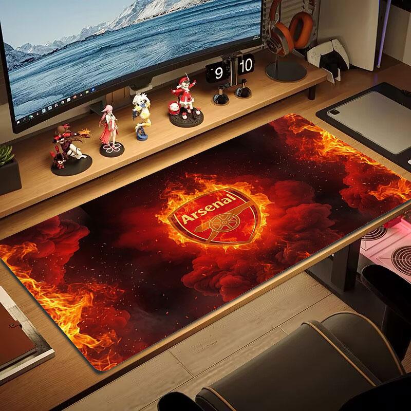 Arsenal F Large Size Mouse Pad Large Gaming Table Cushion Non-slip Laptop Tablet Big Mousepad XXL Mat Mini PC Playmat With Lock Edge