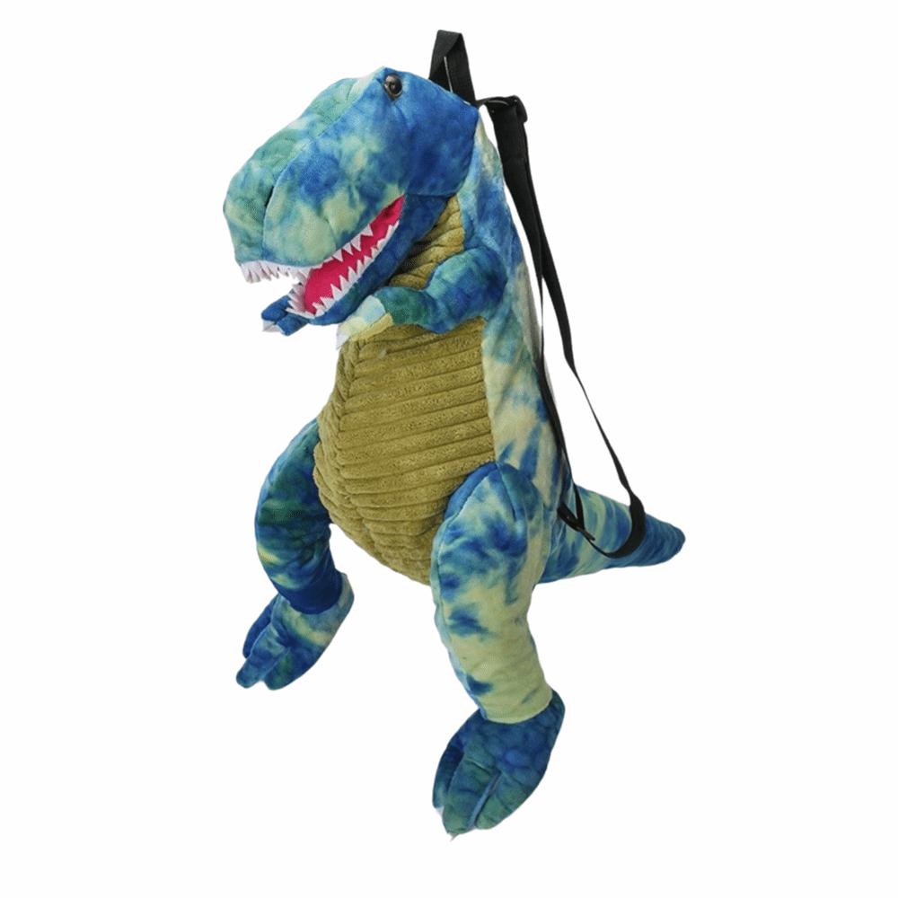 Stylish Creative Cartoon Dinosaur Backpack Simulation Dinosaur 3D Dinosaur Zipper Closure Animal Dinosaur Bag Birthday Gift
