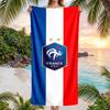 Französische Fußballnationalmannschaft Strandtuch Weiches Mikrofaser-Sommertuch Schnelltrocknendes Saugfähiges Handtuch für Strand Schwimmbad Reisen