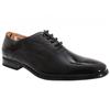 Herren-Schnürschuhe aus Lack-PU mit Lederfutter und Oxford-Schnürung
