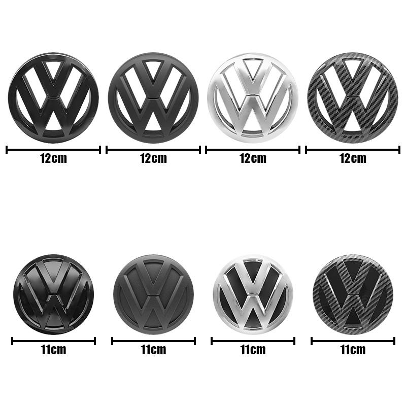 SVLHP1 VW 120mm 110mm Car Logo Emblem Hood Front And Rear Tail Mark Rear Badge 6R0853600A Accessory For Volkswagen Polo 2011 2012 2013
