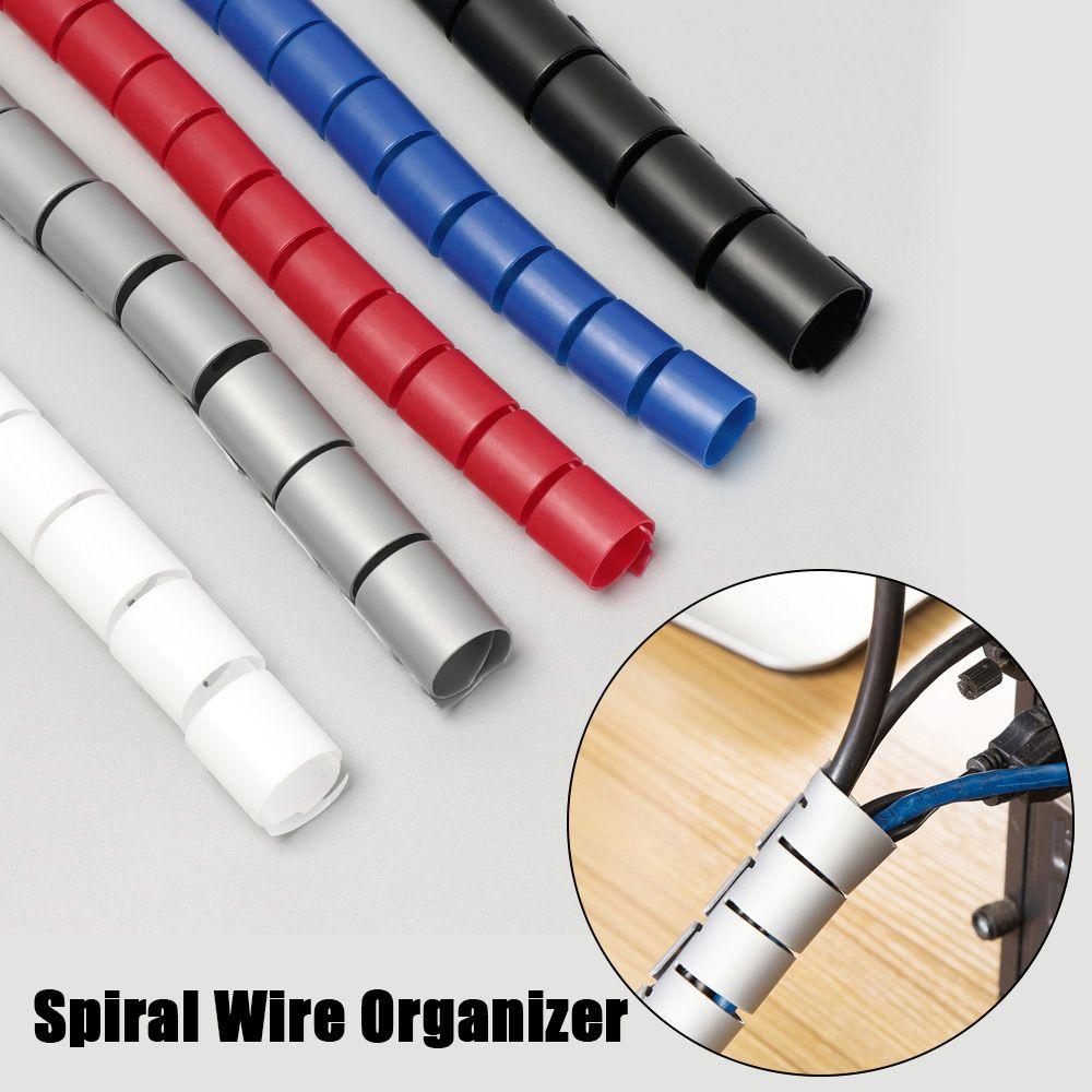 Tube Flame Retardant Wrap Tube Pipe Protection Wire Protector Line Organizer Spiral Wire Organizer
