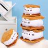 Kawaii Chocolate Cookie Fat Cat Plushie Soft Stuffed Animal Pillow Accompany Sleep Toy Home Decor Kids Grils Boys Birthday Gifts