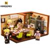 Keeppley Naruto Anime Környező Építőkockák Uzumaki Himawari Születésnapi Összeszerelhető Modell Gyermek Játék Születésnapi Ajándék