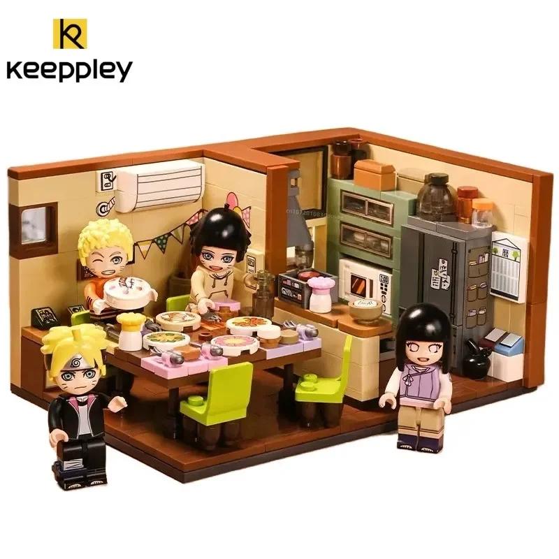 Keeppley Naruto Anime Környező Építőkockák Uzumaki Himawari Születésnapi Összeszerelhető Modell Gyermek Játék Születésnapi Ajándék