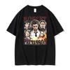 Twilight City Kleidung Herren Damen Herbst T-Shirt Harajuku Vintage Kurzarm Locker Lässig Fitness Bequem Y2k Top