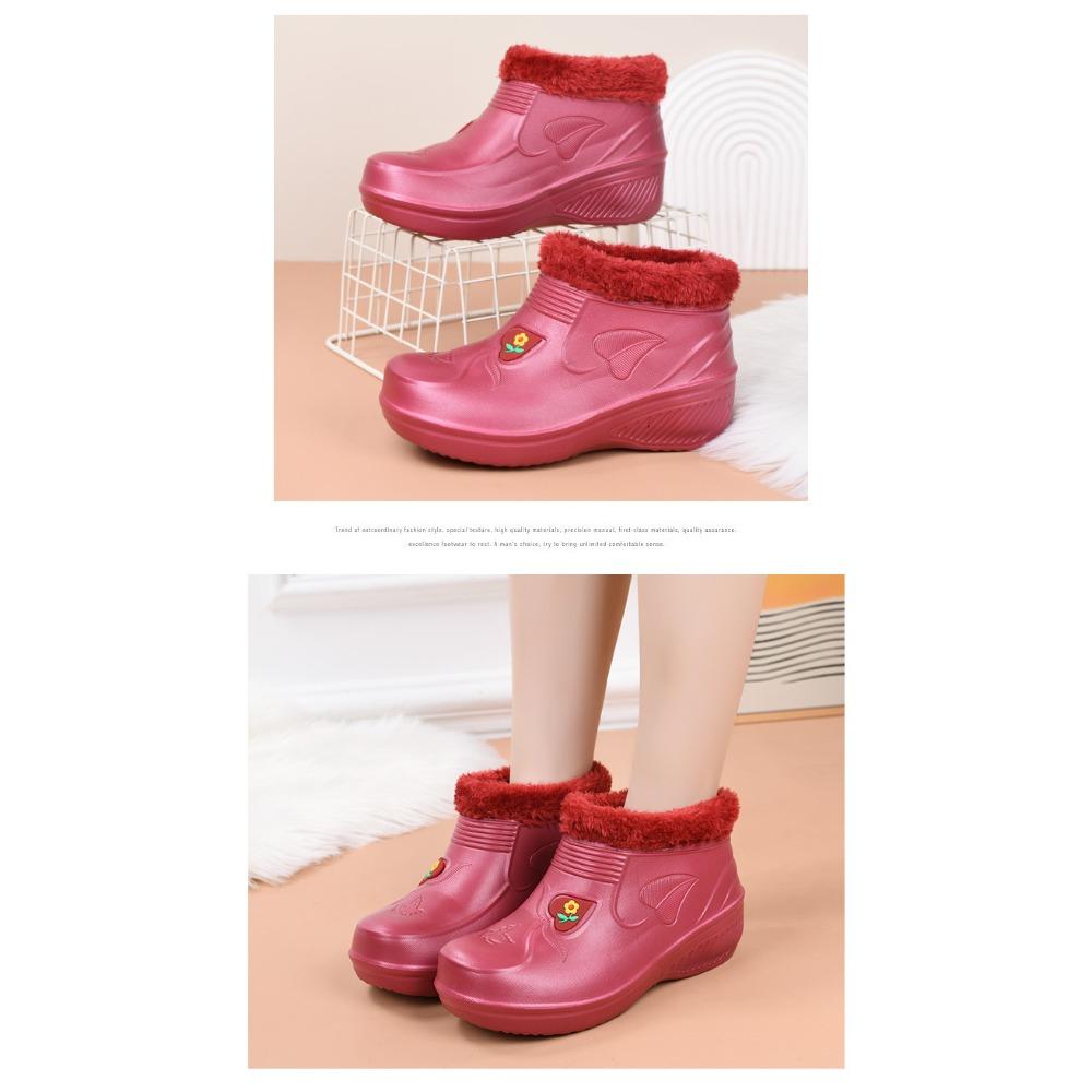 **Men Women EVA Waterproof Winter Snow Boots Warm Anti Slip Work Shoes Cold Resistant Outdoor**