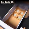 For Zeekr 9X Rear Refrigerator Silicone Mat Cup Holder Beverage Non-slip Holder Coaster Car Interior Decoration Accessories
