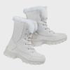 Women's Winter Velvet-Lined High-Top Snow Boots with Non-Slip Soles and Warm Leggings