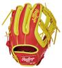 Rawlings Baseball Adult HOH MLB COLOR SYNC Size Worn On Left Glove, Size, Softball, GR5HMN54G, Scarlet/Yellow [All-around Use], 11.5cm (Right-handed