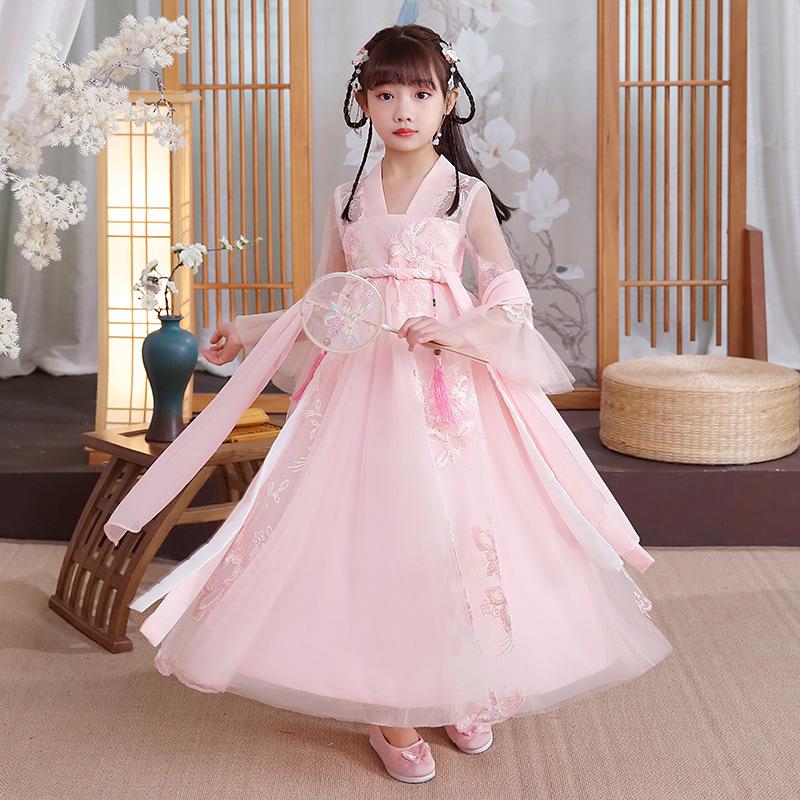 Girl Hanfu Ancient Costume Children Chinese Style Little Girl Dress Tang Dress Princess Skirt National Costume Children
