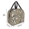 Schnauzer Kaffee Hunderasse Haustier Kunst Reinrassig Cafés Isolierte Lunchtasche für Frauen Auslaufsichere Kühltasche Thermische Bento-Box