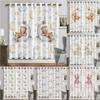 Cartoon Tiere Fenster Vorhang Wohnzimmer Aquarell Hase Bär Ösen Vorhänge Mond Druck Neue Baby Zimmer Vorhänge Hohe Schattierung