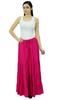 Bimba Boho Long Flaired Maxi Tier Skirt Elastic Waist Rayon Bohemian Skirts