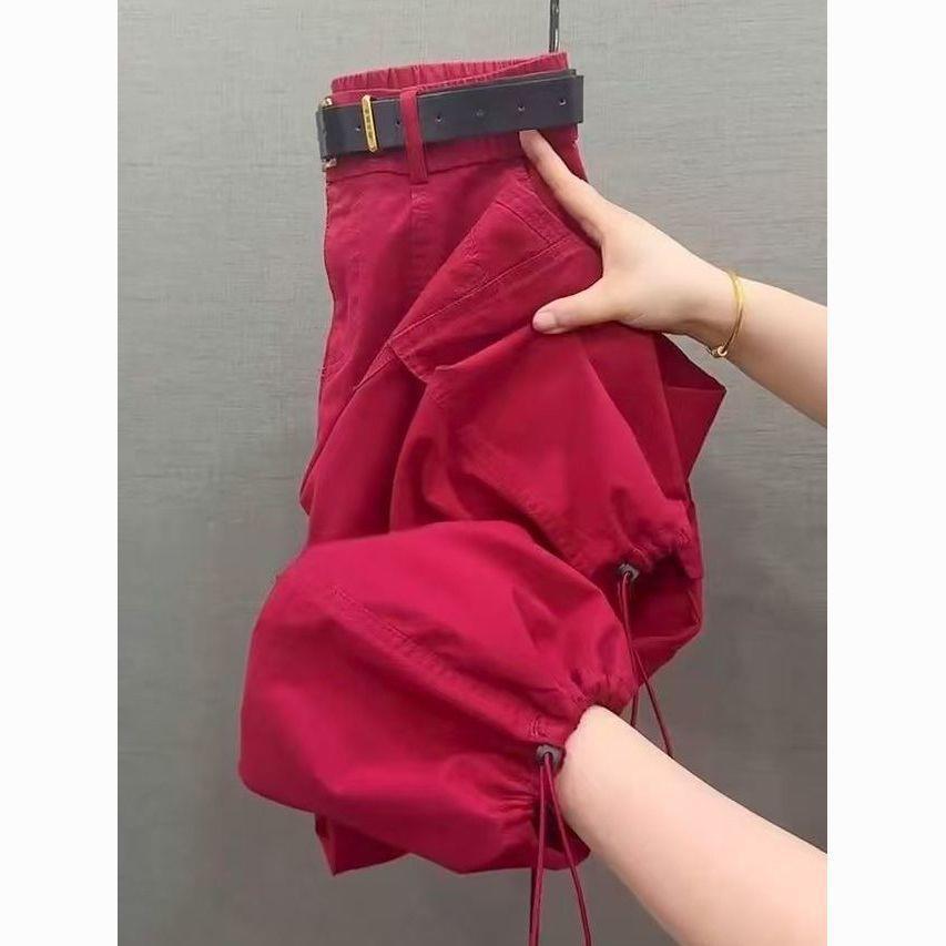 Women's High-Waisted Cargo Pants: Modern 2025 Style, Slimming, Loose and Versatile 9/10 Length Harem Fit