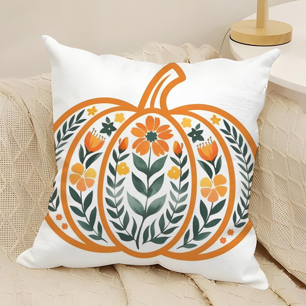 fashing Natural floral colors Pillow Case Natural Linen Double-Sided Printing Sofa Home Decor Cushion Cover