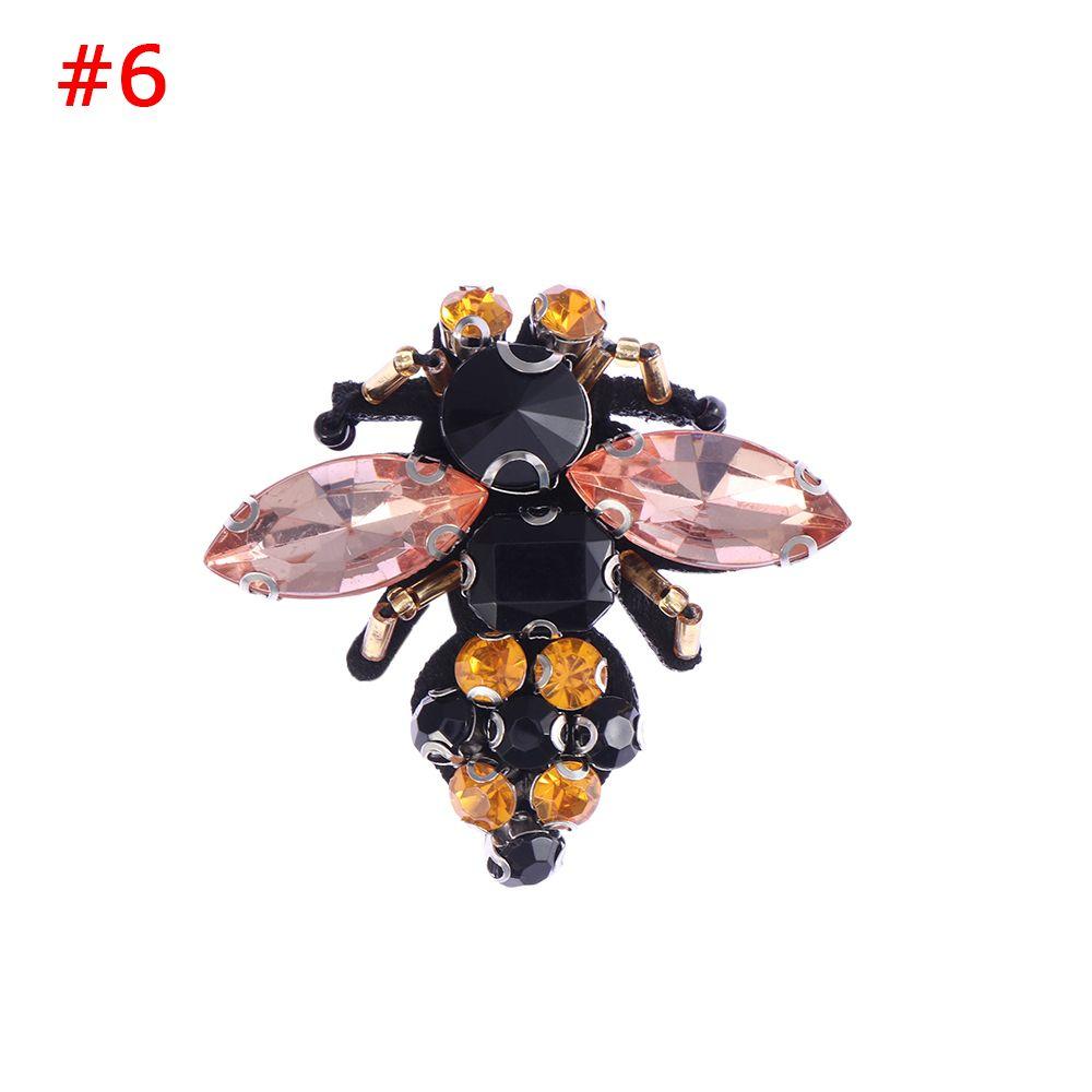 Embroidery Beaded Apparel Sewing & Fabric Crystal Applique Sequin Patches Sew On Patch Bee Badge