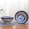 1PCS Blue and White Porcelain Cone Teacup Anti Scaling Hand-Painted Ceramic Tea Bowl Travel Meditation Cup Chinese Tea Set 70ml