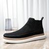 2025 approvisionnement direct hiver nouveau velours bottines Chelsea homme cuir bottines courtes britanniques givrées bottes Martin