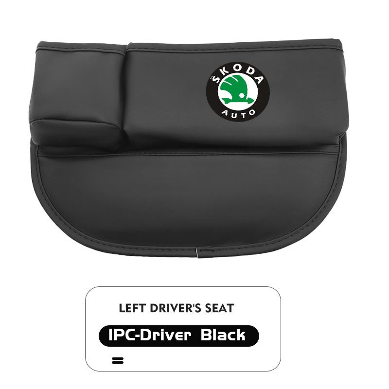 Rjhwp8 Car Front Seat Crevice Storage Box Pocket Cup Key Phone Holder Accessories For Skoda Octavia Superb RAPID FABIA KAMIQ KAROQ