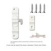 Fashion Aluminium Alloy Sliding Pull Door Lock Hardware Push-Pull Anti Theft Window Hook Lock Multifunctional Door Lock Buckle