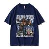 Men's Hip Hop Vintage Short Sleeve T-shirts Rapper K-King Von Graphic T Shirt Unisex Fashion Oversized Cotton T-shirt Streetwear