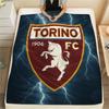 Torino Football Club Flannel Blanket, High Quality Comfortable for All Seasons, Home Decor, Warmth and Comfort