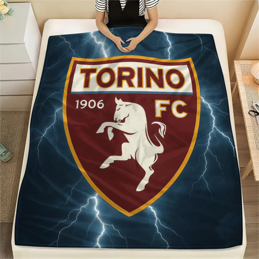 Torino Football Club Flannel Blanket, High Quality Comfortable for All Seasons, Home Decor, Warmth and Comfort