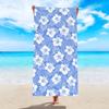 1pc Hibiscus Beach Towel Ultra-fine Fiber Quick Drying Absorbent Bath Towel Outdoor Swimming Sports Beach Towel