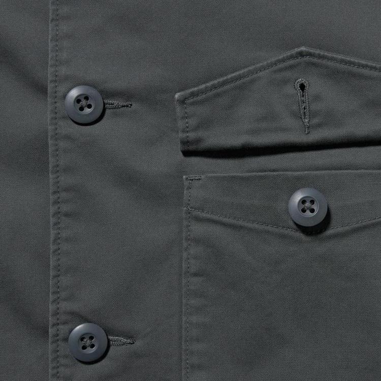 Uniqlo Solid Color Casual Jacket Shirt Men Jackets Dark-Gray 451749-08