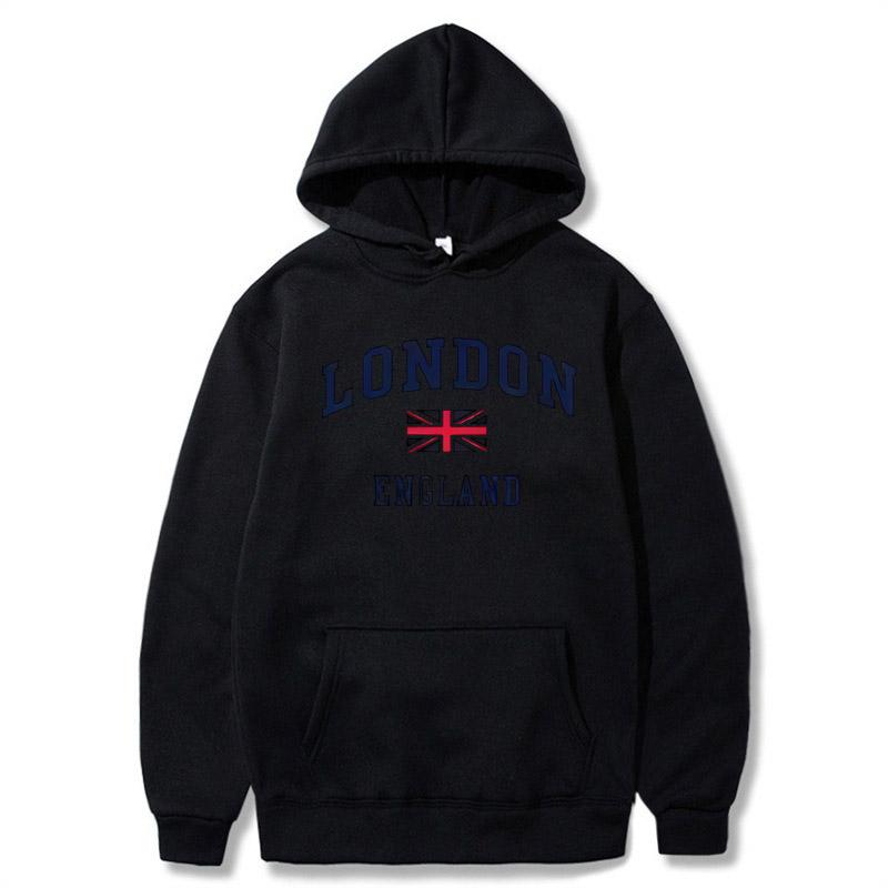 London England Hoodie Men's Hooded Sweatshirts Winter Autumn Fleece Outdoor Sports Casual Pullover Men Womens Hoodies Clothing