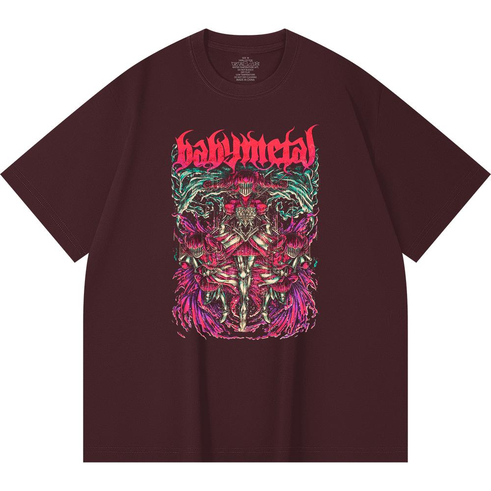 230 g/m² 100% Bavlna T-shirt Heavy Metal Rocková Kapela Tisk Populární Hudby Unisex Těžký Bavlněný T-shirt