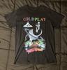 T-shirt Coldplay Black A Head Full Of Dreams Tour Musica Band T-shirt Unisex