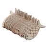 10*3.6cm Wooden Fish Cutouts Hemp Rope Wooden Cutouts Fish Wood DIY Crafts Cutouts For Wedding