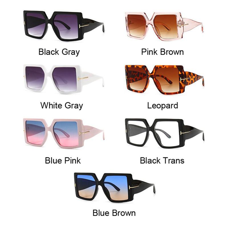 2022 Popular Sunglasses Women Black Oversized Sun Glasses Female Vintage Gradient Mirror Female Eyewear Uv400 Goggle