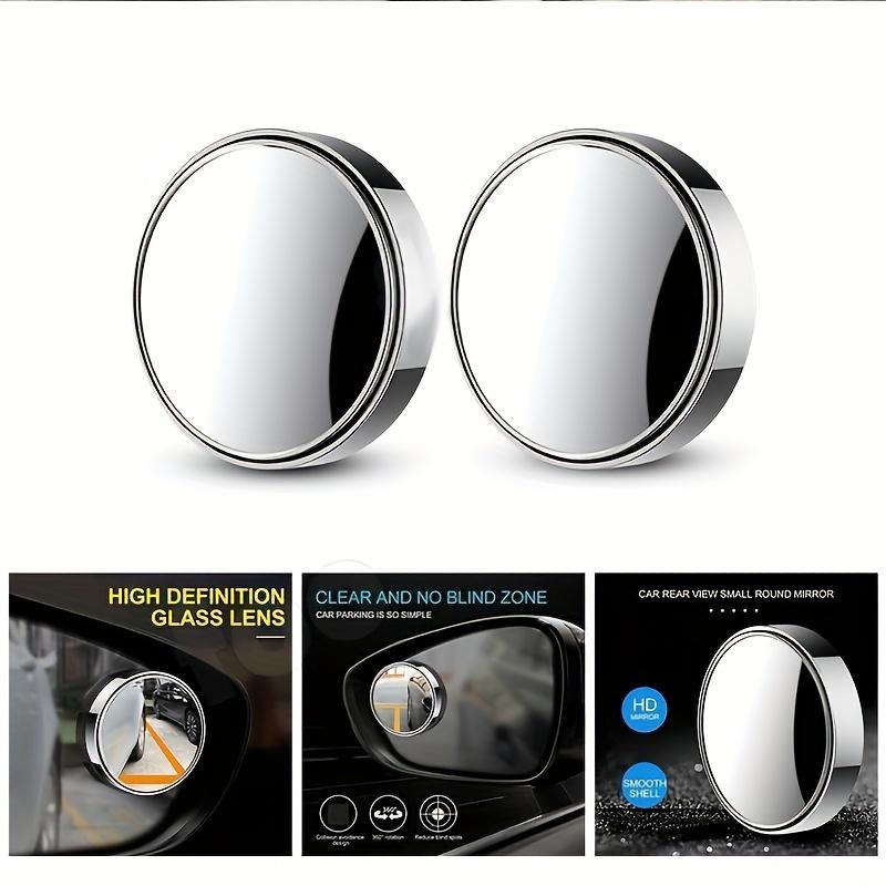 2pcs Car Circular Blind Spot Rearview Mirror Adhesive Side View Mirror 360 Degree Increased Viewing Angle Car Accessories
