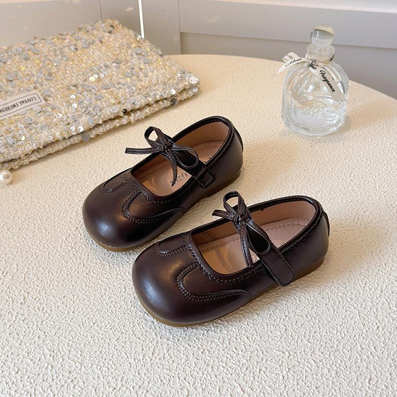 Frühling 2026 Baby Mädchen Prinzessin Niedrig geschnittene Leder Lauflernschuhe