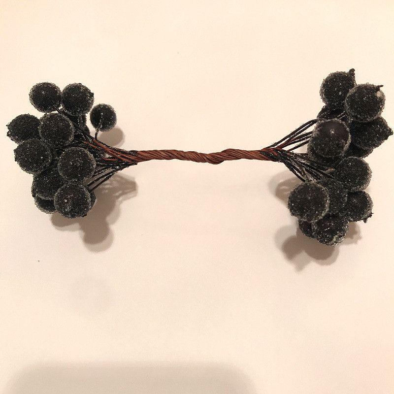 Mini Christmas Foam Frosted Fruit Artificial Holly Berry Flower For Elegant Home Decor