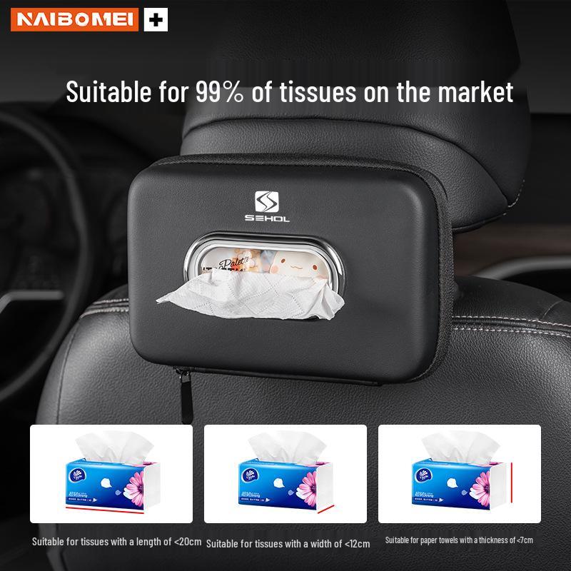 Compatible Tissue Box for JAC Sehol A5/E10X/E20X/E40X/E50A Car - Armrest Pull-out Tissue Pack