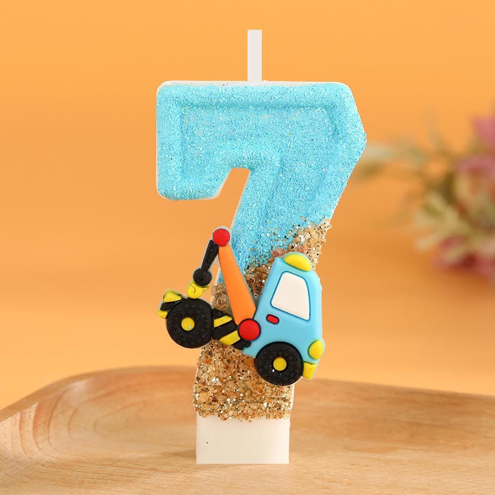 Bougie Numérique Anniversaire Petite Célébration Décoration Topper de Gâteau