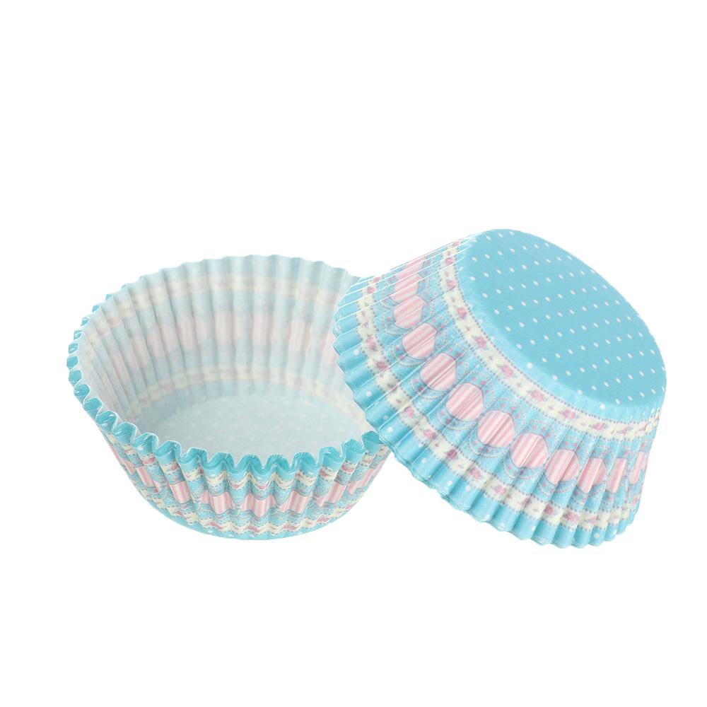 100Pcs Party Oilproof Rainbow Baking Boxes Cake Mold Paper  Cupcake Wrapper