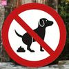 No Dog Pooping Sign D Flat High Definition Tin Sign Metal Wall Art for Yard Decor
