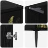 RHENEN Nightstand 2 Pcs Black Oak Effect 36 X 33 X 51 Cm