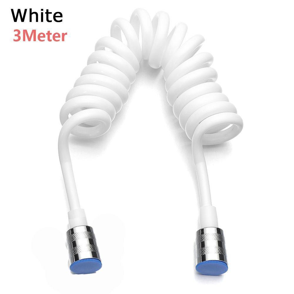 Line Style Anti-wrap Spring Shower Hose Water Plumbing Toilet Bidet Bath Sprayer Connect Pipe
