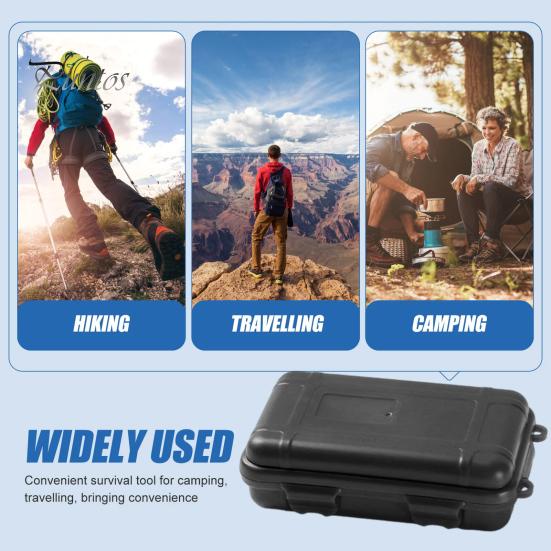 Outdoor Waterproof Airtight Shockproof Storage Box Large Capacity Compact Size Portable Survival Container Carry Box